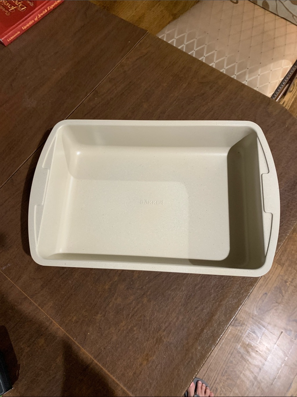 New Bakken Swiss Large pan, Carbon Steel, Nonstick,PTFE free, White marble, 450F